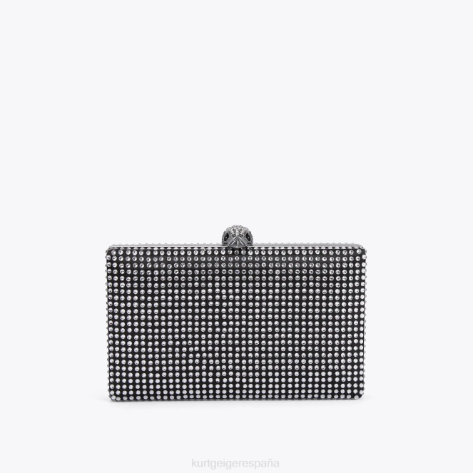 Kurt Geiger mujer bolso de mano Kensington con cristales de Londres 2LPR57 | bolsas negro otro